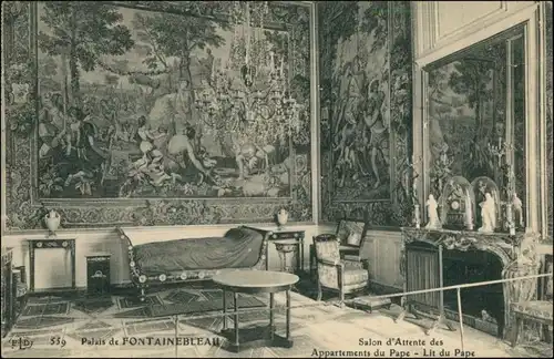 CPA Fontainebleau Schloss Fontainebleau - Appartemente du Pape 1912
