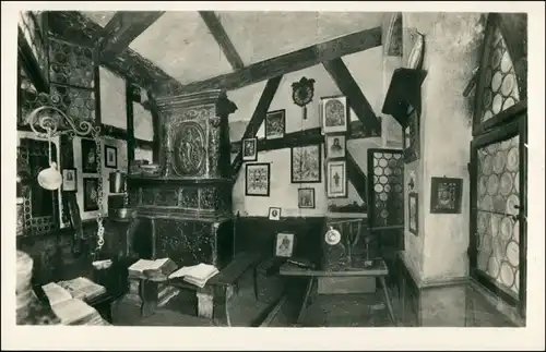 Ansichtskarte Nürnberg Hans Sachs - Werkstätte - Innen 1932