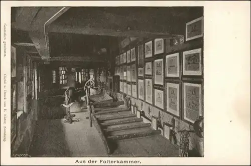 Ansichtskarte Nürnberg Nürnberger Burg - Folterkammer 1903