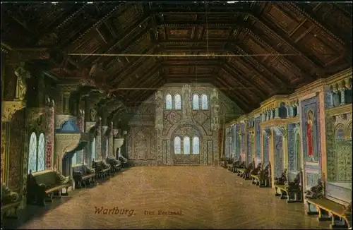 Ansichtskarte Eisenach Wartburg - Der Festsaal 1913