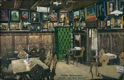 Cartoline Bozen Bolzano Batzenhäusel Braith und Mali Zimmer 1911