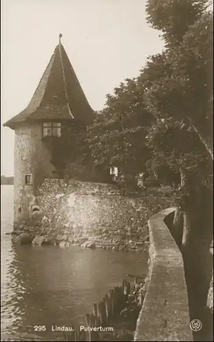 Ansichtskarte Lindau (Bodensee) Partie am Pulverturm 1928