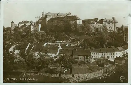 Ansichtskarte Bautzen Budyšin Ortenburg - Stadt 1930