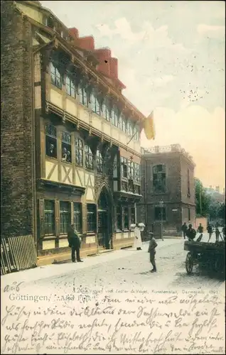 Ansichtskarte Göttingen Altd Fink - Dtraße, Fuhrwerk 1901