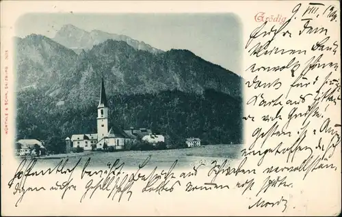 Ansichtskarte Grödig (b. Salzburg) Stadtpartie 1908