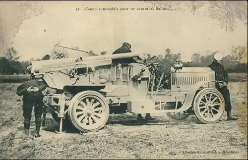 Ansichtskarte  Frankreich France Wk1 - Canon automobile 1915