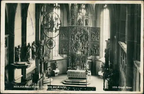 Ansichtskarte Heiligenblut am Großglockner Kirche - Altar 1937