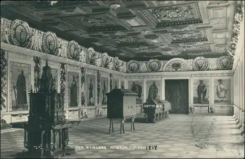 Ansichtskarte Amras-Innsbruck Schloss Ambras - Saal 1928