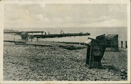 Ansichtskarte Heiligendamm-Bad Doberan Strand - Strandkörbe 1952