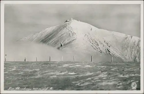 Krummhübel Karpacz Schneekoppe/Sněžka/Śnieżka im Winter 1932