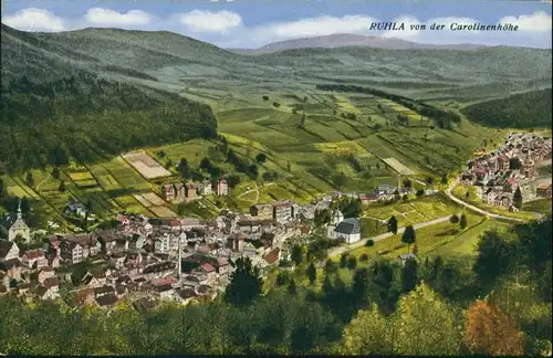 Ansichtskarte Ruhla Blick die Stadt 1914