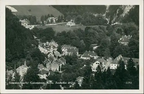 Ansichtskarte Gutenstein Straßenblick, Stadt 1937