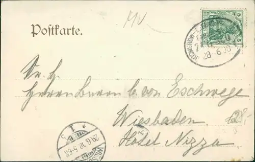 Heringsdorf Usedom Badestrand, Landungsbrücken und Verkaufshallen 1908