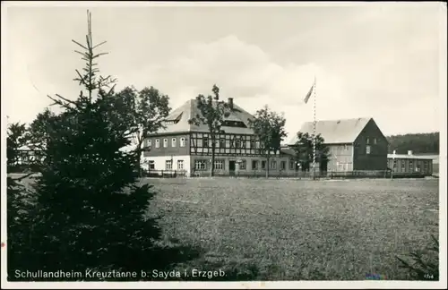 Ansichtskarte Sayda Schullandheim Kreuztanne 1934