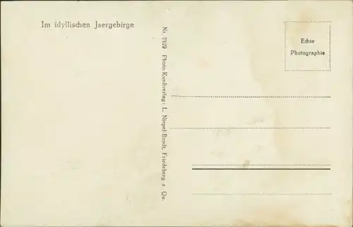Postcard Bad Flinsberg Świeradów-Zdrój Partie an der Waldbaude 1929