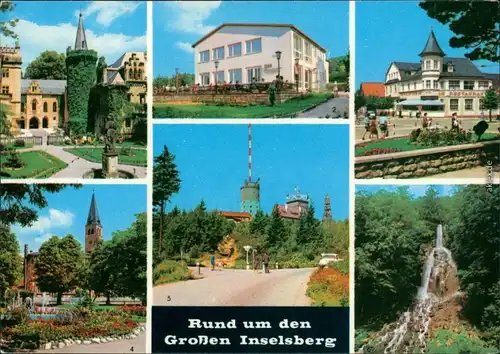 Brotterode-Trusetal Rund um den Großen Inselsberg: Friedrichroda, Fischbach, Tabarz, Botterode, Trusetaler Wasserfall 1969