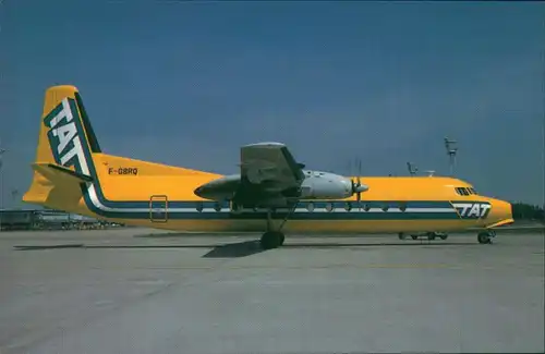 Propellerflugzeug F 27 Friendship - Fokkers Turboprop FH 227 (F-GBRQ) TAT 1985