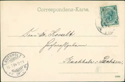 Ansichtskarte Steinach (Brenner) Straßenpartie 1904