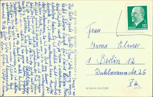 Ansichtskarte Senftenberg (Niederlausitz) Straße 1963