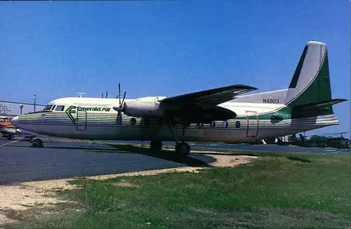 Austin Texas Propellerflugzeug Fairchild F-27B N4903 c/n 5 of EMERALD AIR 1984