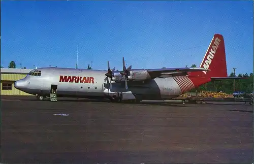Anchorage Propellerflugzeug Lockheed L.3826 N106AK c/n 4477 of MARKAIR 1984