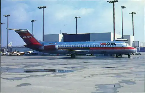 Cincinnati (Ohio) Flugzeug McDonnell Douglas DC-9 UsAir auf dem Flugplatz 1985