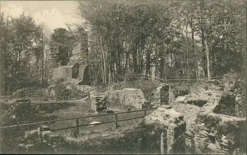 Ansichtskarte Heidelberg Ruine der Michaels-Basilika auf dem Heiligenberg 1909