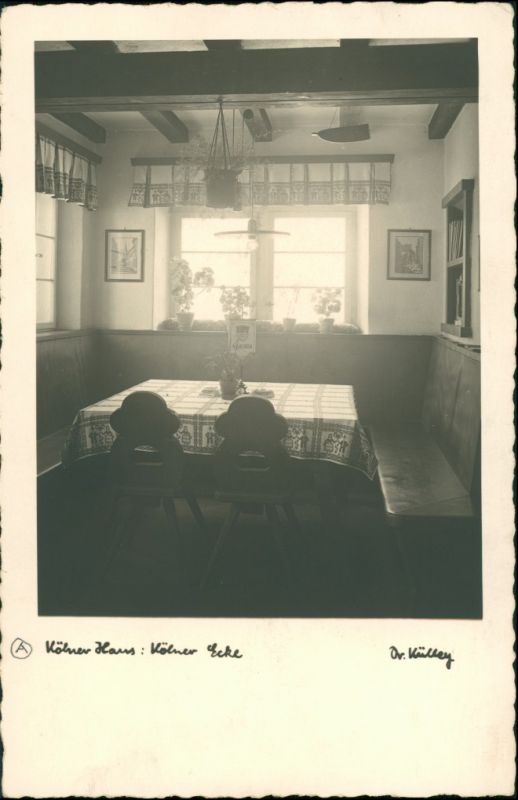 Ansichtskarte Serfaus Kolner Haus Komperdell Stube 1930 Nr
