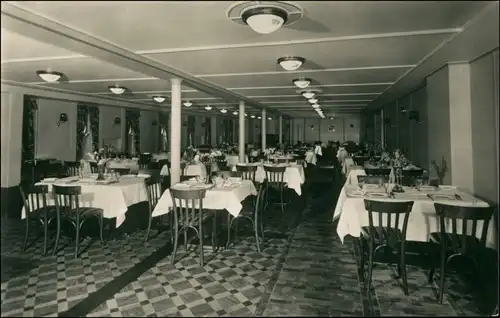 Ansichtskarte  Hamburg-Amerika-Linie (Schiffahrt) MS Milwaukee Speisesaal 1928