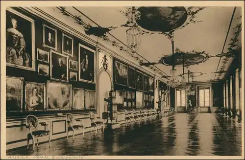 Ansichtskarte Ansbach Schloß - Bildergallerie 1925