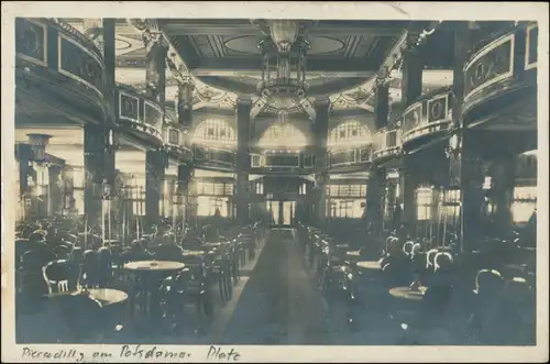 Ansichtskarte Berlin "Piccadilly" (Potsdamer Platz) - Saal 1912 Privatfoto