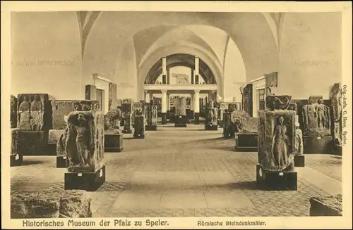 Ansichtskarte Speyer Historisches Museum - Römische Steindenkmäler 1924