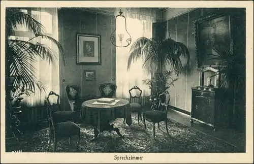 Ansichtskarte Boppard Ursulinenkloster - Sprechzimmer 1923