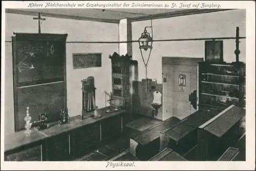 Ansichtskarte Zangberg (Lk Mühldorf) Mädchenschule Physiksaal 1912