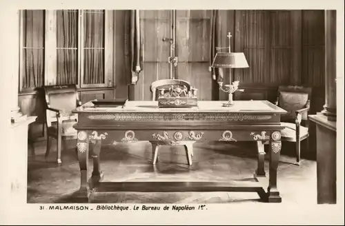 Rueil-Malmaison Schloss Malmaison Bibliotheque Le Bureau de Napoleon 1930
