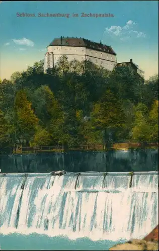 Ansichtskarte Frankenberg (Sachsen) Schloß Sachsenburg - Wehr 1912