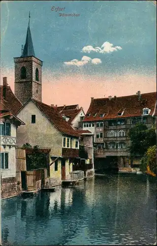 Ansichtskarte Erfurt Dämmchen 1918