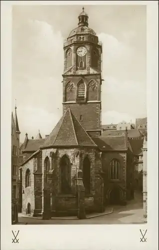 Ansichtskarte Meißen Frauenkirche - Schwerter 1932