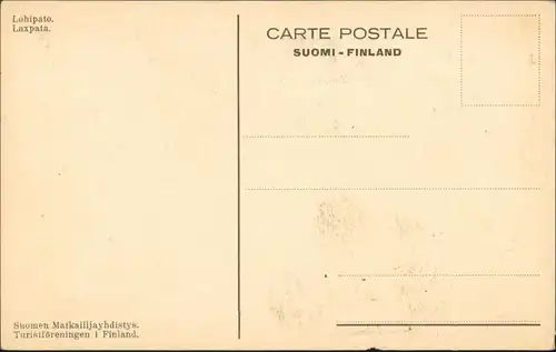 .Finnland Suomi Suomen Lohipato Laxpata Reuse in Finnland Suomi Postcard 1930