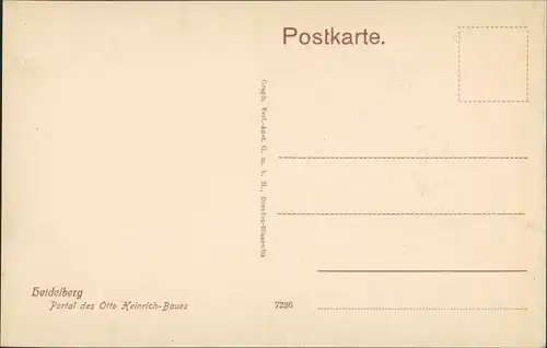 Heidelberg Portal des Otto Heinrich-Baues, Gebäude, Bauwerk 1910