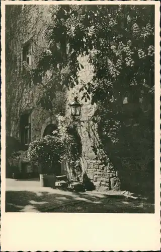 Trendelburg Burg Trendelburg Krs. Hofgeismar, Burg Eingang, Burgmauer 1954