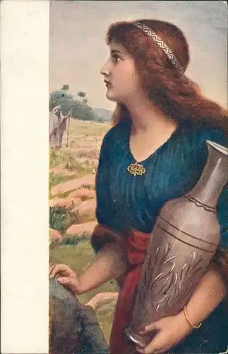 Ansichtskarte  Künstlerkarte Gemälde Kunstwerk Hering "Rahel" 1925