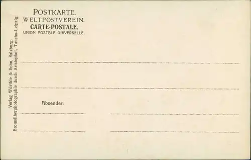 Ansichtskarte Bad Gastein Wasserfall - Hotels 1924