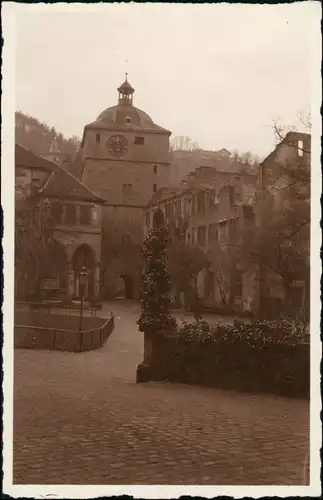 Ansichtskarte Heidelberg Heidelberger Schloss Eingang 1929