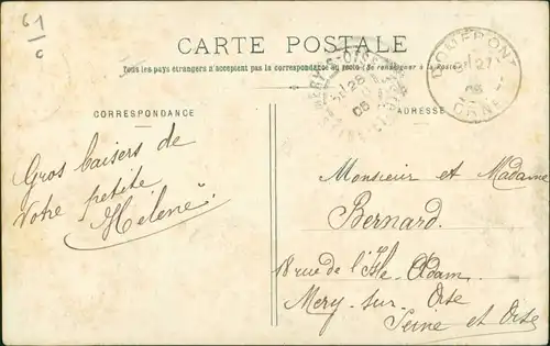 CPA Domfront (Orne) La Caserne Kaserne 1905