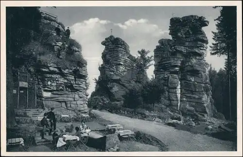 Ansichtskarte Ehrenfriedersdorf Greifensteine, Restauration 1928