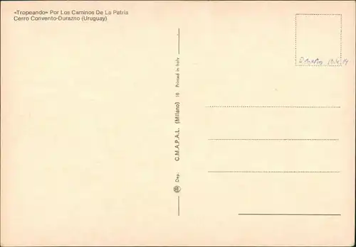 Uruguay (Allgemein) Cerro Convento-Durazno (Uruguay) Tropeando Por Los   1980