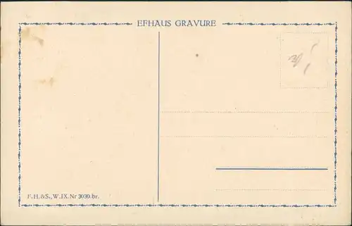 Künstlerkarte "Sein Lieblingsplätzchen" Künstler Fr. Rösler, Art Postcard 1910