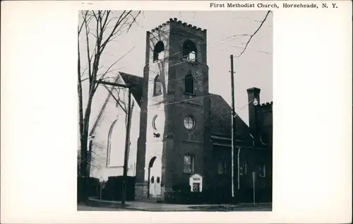 Horseheads First Methodist Church, Horseheads, N. Y., Kirche USA Amerika 1960
