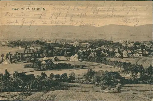 Ansichtskarte Bad Oeynhausen Partie an der Stadt 1920